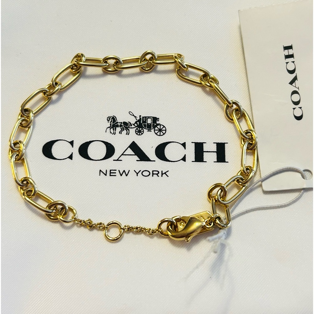 💰SOLD💰Coach Gold tone Bracelet - Picture 2 of 6
